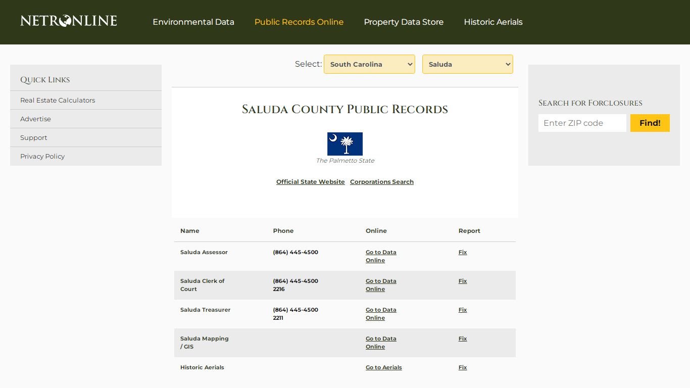 Saluda County Public Records - NETROnline.com