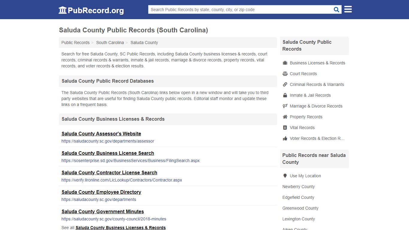 Saluda County Public Records (South Carolina) - pubrecord.org