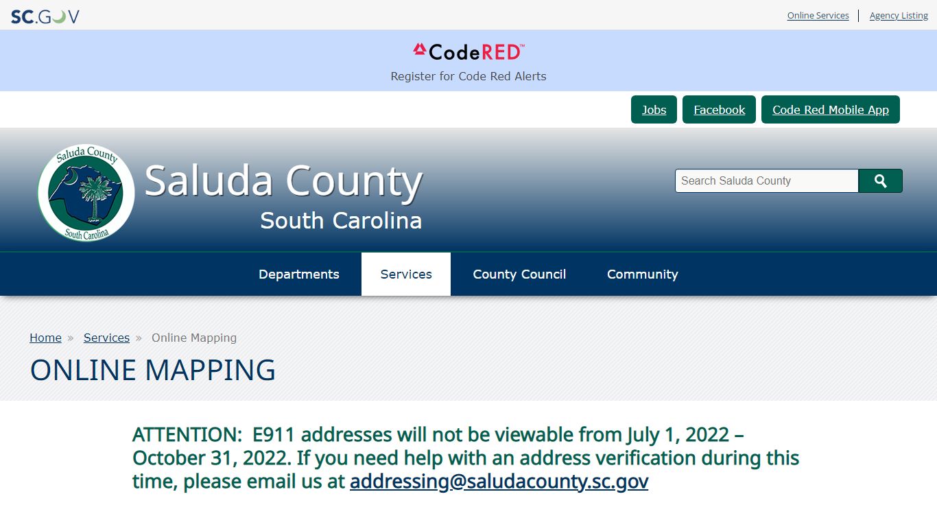 Online Mapping | Saluda County